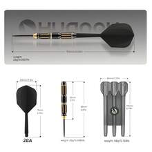 HUANQU 15PCS/SET Professional Grade Copper Darts Set, Universal Size, Includes 3 Gradient Color Dart Shafts, 3 Dart Flights, With Storage Case, Precise & Durable, Suitable For Beginners & Professionals, Perfect For Family Gatherings, Sports Games, Christmas/Easter/Valentine's Day/Birthday Gifts - HQ3207 3PCS - View 4
