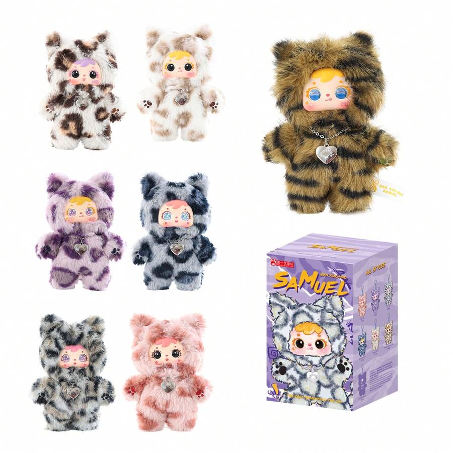 1 pieza Figura coleccionable en caja ciega, Serie Momento Genial, regalo de cumpleaños, Día de San Valentín, Navidad, vacaciones, surtido aleatorio, material de cara dura de ABS, sin relleno de peluche - Multicolor - Ver 1