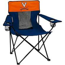 Logo Chair Silla Plegable élite con Respaldo de Malla y Bolsa de Transporte, colegial(Virginia Cavaliers) - Multicolor - Ver 2