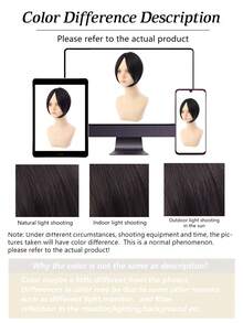 1pc Clip In Bangs Wig Female Natural Forehead Atmosphere Dragon Beard Bangs Simulated Hair Fluffy Wig Piece Heat Resistant Hair Extensions Hair Accessories,For Woman Girls Daily Use Hair Styling