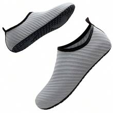 男女同款水鞋、沙滩鞋、袜鞋、户外运动鞋、轻便冲浪鞋、游泳鞋、皮划艇鞋、潜水鞋、舞蹈鞋、跑步鞋、健身鞋，适合室内外穿着，舒适柔软，耐磨透气。 - 灰色 - 查看 6