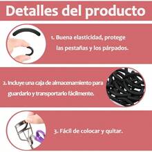 16 Piezas Repuesto Para Rizador de Pestaas, Rizador de Pestaas Almohadillas de Repuesto de Goma, Almohadillas de RecambioNergo - black-16 piezas - Ver 3