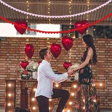 1Rolls Heart Shape Ribbon,Love Ribbon For Valentine's Day, Birthday, Christmas, Wedding Party Decoration, DIY Craft, Gift Wrapping, Wreath Decor, Hanging Ornament(10Yard/Roll)