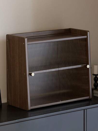 1pc Bamboo Multi-Function Kitchen Rack & Spice Rack - Light Brown Tabletop Storage Rack, Space-Saving Design, Suitable For Home, Bar, Balcony Decor - Modern Natural Wood Storage Rack, Natural Color Bamboo Kitchen Organizer, Kitchen Shelf, Natural Wood Grain Surface