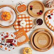 C.R. TW4-24063 Hello Fall Pumpkin - Servilletas desechables de papel de cóctel para Acción de Gracias y Halloween, naranja, 20 unidades, 5 x 5 pulgadas(Servilleta de cóctel) - Multicolor - Ver 6