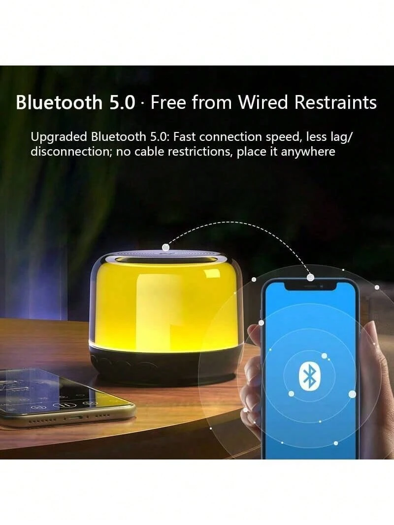 HP S02 迷你炫彩藍牙音箱 3W 高功率輸出 重低音增強 TWS 雙機互聯 立體聲音效率 無線穩定 戶外桌面家用通用 - 迷你炫彩 - 查看 1