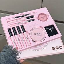 QIBEST Powder Camera Makeup Set, Lipstick, Powder, Beauty Gift Box, Lip Tint, Lip Gloss, Mascara - Powder Camera Kit - View 2