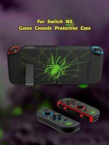 1 Peça Capa Protetora de Console de Jogo Compatível com Padrão de Aranha Verde Escuro para Switch2 (2025) / Switch NS / Switch OLED / Switch Lite, Acessórios de Console da Nova Geração 2025, Capa Protetora de Controlador Switch, Capa Macia de TPU, Capa Protetora Universal de Gamepad, Acessórios de Jogos Switch, Anti-Queda, Anti-Deslizamento, Resistente a Arranhões, Estiloso - Multicolorido - Visão 9