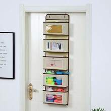 New Multi-Functional Over-The-Door Storage Bag, 1-Layer/3-Layer/5-Layer Hanging Organizer Bag With Transparent Window, Space-Saving Storage Box For Closet, Laundry Room, School, Bathroom, Bedroom, Kitchen, Dorm, RV - Multicolor - View 7