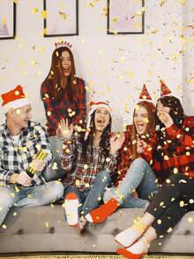 3个/1个五彩纸屑礼炮，多色纸屑炮，派对装饰及礼品，适用于婚礼、生日、毕业典礼、周年纪念日、新年和圣诞节。