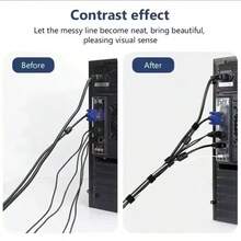 1PC Cable Management Tie Data Cable Storage Household Daily Use Data Cable Storage Help You Notes Organizer Package Contents