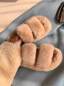 1 st plyschtofflor, nya snygga hustofflor med isolering, galentiner, valp, karneval, sko, vår- och sommarval, brudtärnepresenter, rum, sovrumsinredning, sovrumsinredning, strand, resor, för män, för kvinnor, semester - Multifärgad - Visa 19