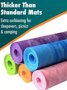 1pc Camouflage Pattern EVA Yoga Mat - Multi-Functional Exercise Mat, Suitable For Men & Women, Ideal Non-Slip Exercise Mat For Yoga, Pilates, Gym Workouts, Tear-Resistant, Suitable For Home, Stretching, Floor - Multicolor - View 5