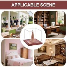 Championship Ring Holder Championship Ring Display Case Clothing Wardrobe Wooden Base Acrylic Stand Showcase Accessories Baseball Softball Tournament Soccer Basketball Sports - Multicolor - Ver 5