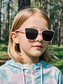 1 Pair Classic Simple Fashion TPEE Braided Temples Kids Eyeglasses, Suitable For Boys And Girls, Party, Holiday, Travel, Decoration, Daily Accessories, Photography Props - Multicolor - View 3