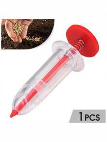 1pc Garden Seeds Dispenser, Mini Handheld Flower Grass Syringe Seeder Garden Seeds Dispenser Sowing Supplies For Garden Seeds - Multicolor - View 12