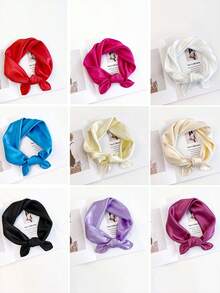 INNNEVV 1 Stück elegantes Damen Bandana-Tuch Einfarbig, für Frauen, dekorativ für Feiertage & formelle Anlässe zum Anziehen