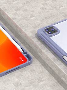 TPU 皮革翻盖保护套，兼容 iPad A16（第 11/10 代）、第 9/8/7 代（10.2 英寸）、iPad Air（10.9 英寸）、iPad Pro（11 英寸）、iPad Air（10.9 英寸）、iPad Pro（12.9 英寸），灰紫色 - 淺灰紫 - 查看 7
