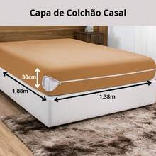 Mattress Cover With Zipper, Mesh Fabric - 米色 - 查看 5
