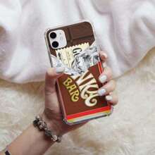 Chocolate Bar Phone Case, Chocolate Phone Case For Men And Women Christmas Gift, Chocolate Bar With Golden Ticket, Kids Phone Case - 款式1(1pc) - 查看 2