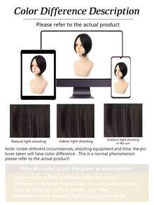 10英寸合成刘海假发，适合女性，可遮盖白发、稀疏头发和厚刘海