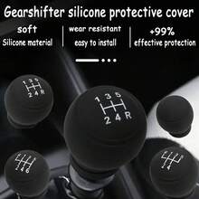 Universal Manual Shift Knob Silicone Cover Gear Rod Protect Case Dustproof Water Handle Handle Skin Anti-Slip Manual Shifter