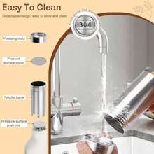 Electric Idiyappam And Pasta Machine, Handheld Wireless Pasta Press, 6-In-1 Automatic Pasta Machine, Multi-Purpose Kitchen Tools For Idiyappam, Pasta And Homemade Noodles - White - View 5