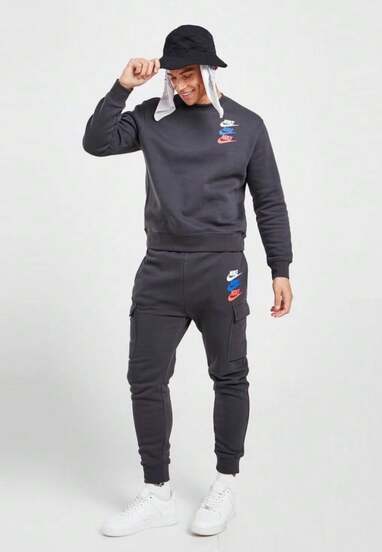  Nike Mens Crewneck Brushed Back Fleece Tracksuit Joggers Jogging Bottoms