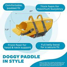 Outward Hound Granby Splash Dog Life Jacket, High-Buoyancy Dog Life Vest For Swimming, Boating, And Water Safety, Small, Pink - ColorG - 查看 4