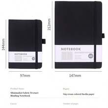 1pc Minimalist A5 Binder Notebook, 100 Sheets/200 Pages; A6 Business Planner Notebook; A7 Mini Student Diary Notebook, Suitable For Students, Office Workers, Journaling Enthusiasts, Daily Notes, Office Memos, Study Notes - Multicolor - View 10