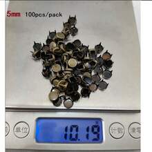 50/100pcs Round Brass 4 Claw Flat Rivets Studs 3/4/5/6/7/8/9/10mm For Leather Craft Costumes Bags Belts Shoes DIY Punk Goth Spike - Multicolor - View 30