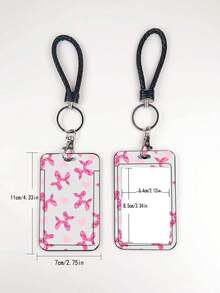 1pc ABS Black Rope Polka Dot Heart Balloon Puppy Pattern Fashion Keychain Pendant, Bag Charm, Student Bus Protector - Multicolor - View 7