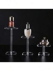 Acrylic Circular Display Stand Transparent Hand Action Figure Display Stand Cosmetics Perfume Small Acrylic Jewelry Watch Stand - Clear - View 4