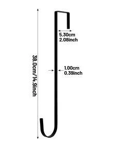 1 chiếc móc trang trí bằng sắt đơn giản, giá treo đồ gắn cửa, móc treo túi xách, móc treo ngoài trời, móc trang trí ngày Valentine, nhiều kích cỡ khác nhau phù hợp với nhiều mục đích sử dụng. - màu đen - Xem 14