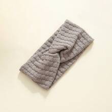 3 pièces Bandeaux doux en tricot gaufré pour bébés filles nouveau-nés, accessoires capillaires bébé dans des couleurs neutres essentielles pour la tenue quotidienne des nouveau-nés - Multicolore - Voir 7