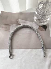 Dây đeo túi dệt thủ công bằng dây nylon - Bạc - Xem 5