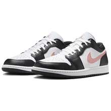 Air Jordan 1 Low 'Black Rust Pink' White Sneakers Men 553558-165 - Multicolor - View 3