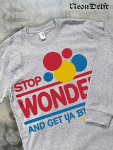 NeonDrift Halloween, Christmas, Thanksgiving Gifts-Funny Stop Wonder'n And Get Ya Bread Up Graphic Tee – Bold Colorful Design For Casual Streetwear & Humorous Everyday Wear –  Men's T-Shirt With Playful Slogan For Urban Lifestyle & Pop Culture Fans - Màu Xám nhạt - Xem 2