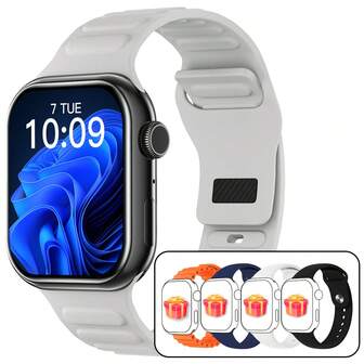 Unisex Bluetooth Smartwatch - Hochauflösender Bildschirm, Mehrere Sportmodi, Erinnerungsfunktion und verstellbares Mehrfarbband | Modischer und vielseitiger Sportessenzial