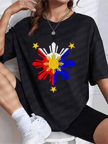 Philippines Filipino T-Shirt - Black - View 1