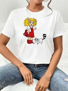 Women T-Shirts - 白色 - 查看 1