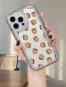 Funda para teléfono con estampado de mini melocotón, accesorio de moda, diseño único y colorido, ideal para amantes de la comida, ideal para la temporada. Compatible con iPhone 16ProMax/16E/16Pro/16Plus/16/15ProMax/15Pro/15Plus/15/14ProMax/14Pro/14Plus/14/13ProMax/13Pro/13/13Mini/12ProMax/12Pro/12/12Mini/11ProMax/11Pro/11/XSMAX/XR/X/XS - Negro - Ver 8