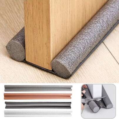 1 pezzo Guarnizione per porta anti-furto, striscia adesiva resistente all'usura per sigillare lo spazio della porta, a prova di vento. Striscia isolante per porta, a tenuta stagna, insonorizzante, anti-insetti e antipolvere.