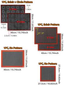 Cippes 1PC Perforated Silicone Baking Mat, Non-Stick Steaming Mesh Oven Liner, Reusable Fiberglass Tray Pan Liners For Making Bread, Eclair, Pizza, Pastry, Cookie