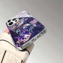 Funda Jinx HD de vidrio templado para móvil, diseñada con grafitis y personajes atrevidos. Es compatible con los modelos  17,  16,  16 Pro Max,  15,  15 Pro Max,  14,  13,  12 y  11 Pro. Fabricada en TPU, ofrece protección a prueba de golpes. Es un regalo ideal para familiares, amigos, niños, cumpleaños, el Festival de Primavera, días festivos, novios, novias y San Valentín.funda de ,  funda de  16, Navidad,  fundas de , funda de  15,  17 Pro Max, fundas para - Plateado - Ver 7