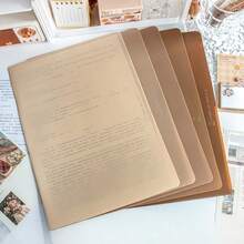 5pcs Plastic L-Shaped A4 Folder, Frosted Waterproof Plastic L-Shaped A4 Folder, Document Envelope Office Folder Pocket Bag, Document Envelope Folder Pocket Bag - Multicolor - View 9