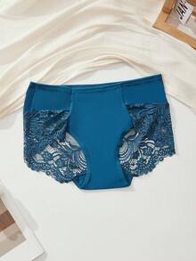 4pcs Sexy & Fashionable Comfortable Breathable Romantic Lace Knit Seamless Women's Panties, High-Quality Ladies' Briefs, Versatile & Skin-Friendly - Multicolor - View 4