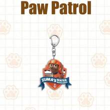 6 PCS/Set PAW Patrol Acrylic Keychains - Cute & Stylish Key Rings With Chase & Skye, Lightweight Cartoon Bag Charms, Multi-Character & Multi-Pattern Design, Perfect Gift For Weddings, Parties, Birthdays