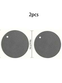 4pcs Silicone Heat Resistant Pads - Heat Resistant Non-Slip Pot Holders, Kitchen Trivet Mats, Durable Washable Silicone Pads, Multipurpose Bottle Opener And Coasters - Multicolor - View 16