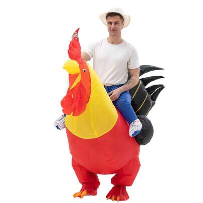 Inflatable Rooster Costume, The Eye-Catching Mascot For Parties!